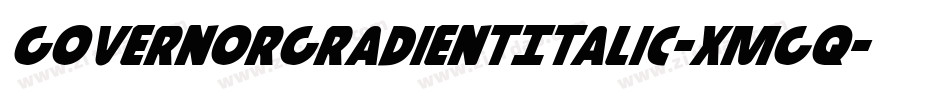 GovernorGradientItalic-xmgq字体转换