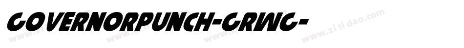 GovernorPunch-GRWg字体转换