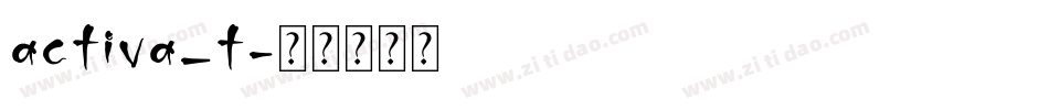activa_t字体转换