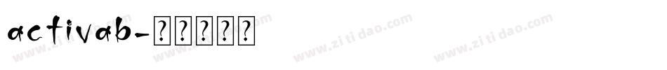 activab字体转换
