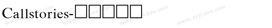 Callstories字体转换
