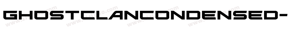 GhostClanCondensed-O03A字体转换