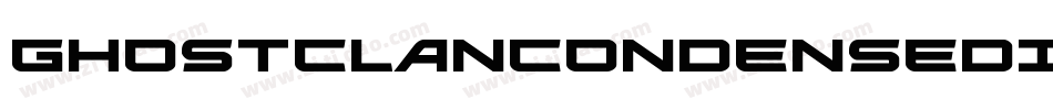 GhostClanCondensedItalic-ZAMJ字体转换