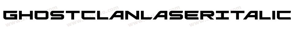 GhostClanLaserItalic-V3l0字体转换