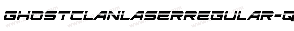 GhostClanLaserRegular-qgvx字体转换