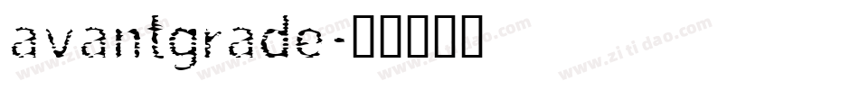 avantgrade字体转换
