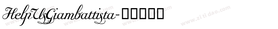 HelpUsGiambattista字体转换