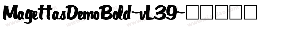 MagettasDemoBold-vL39字体转换