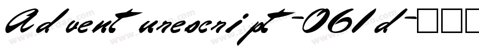 Adventurescript-O61d字体转换