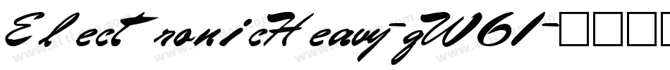 ElectronicHeavy-qW61字体转换
