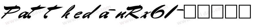 Pattheda-nRx61字体转换