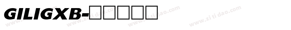 GILIGXB字体转换