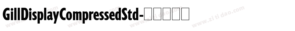 GillDisplayCompressedStd字体转换