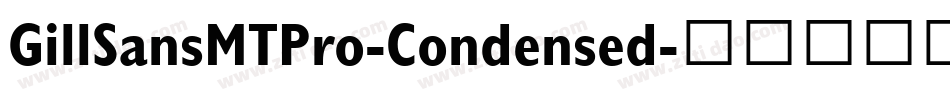 GillSansMTPro-Condensed字体转换