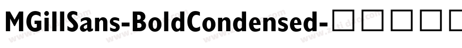 MGillSans-BoldCondensed字体转换