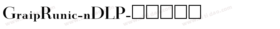 GraipRunic-nDLP字体转换