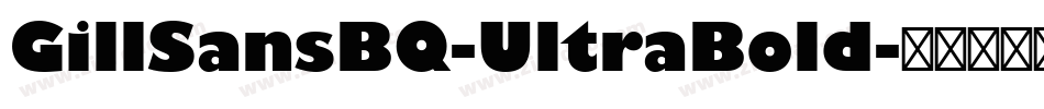 GillSansBQ-UltraBold字体转换