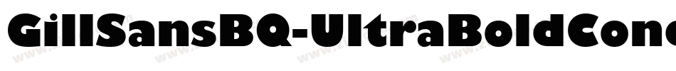 GillSansBQ-UltraBoldCondensed字体转换