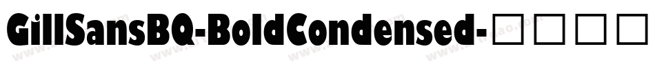 GillSansBQ-BoldCondensed字体转换