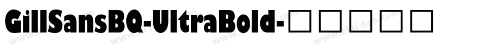 GillSansBQ-UltraBold字体转换