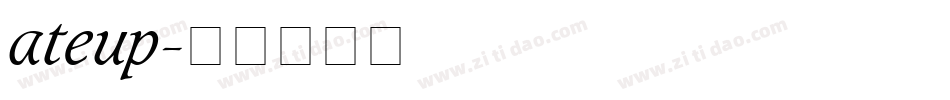 ateup字体转换