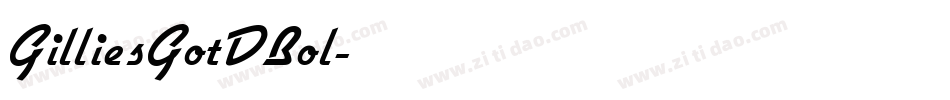 GilliesGotDBol字体转换