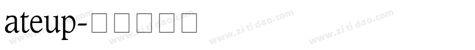 ateup字体转换