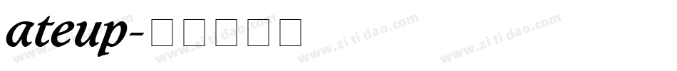 ateup字体转换