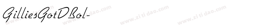GilliesGotDBol字体转换