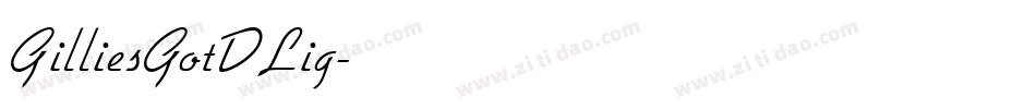 GilliesGotDLig字体转换