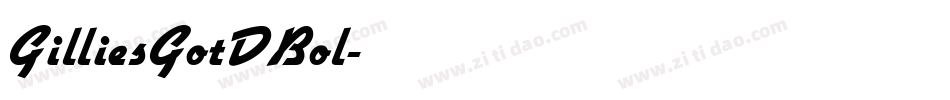 GilliesGotDBol字体转换