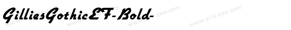 GilliesGothicEF-Bold字体转换