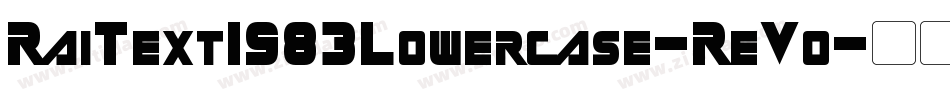 RaiText1983Lowercase-ReVo字体转换