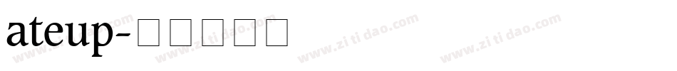 ateup字体转换