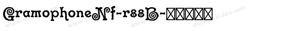 GramophoneNf-r88B字体转换