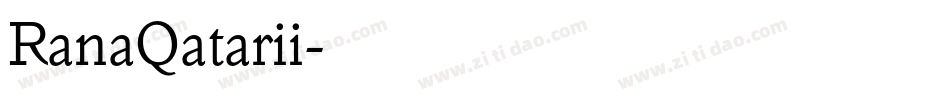 RanaQatarii字体转换