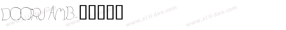 DOORJAMB字体转换