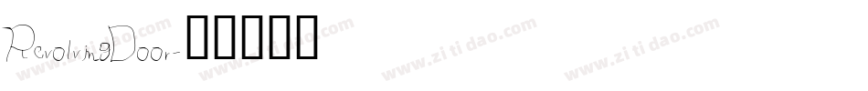 RevolvingDoor字体转换