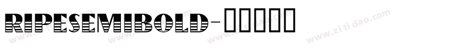 ripesemibold字体转换