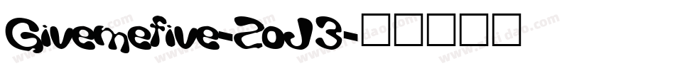 Givemefive-ZoJ3字体转换