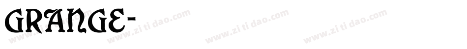Grange字体转换