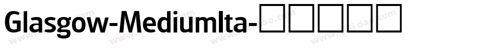 Glasgow-MediumIta字体转换