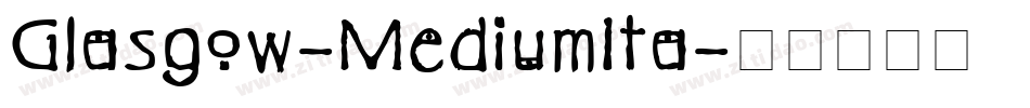 Glasgow-MediumIta字体转换