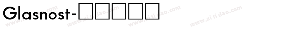 Glasnost字体转换