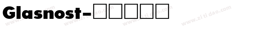Glasnost字体转换
