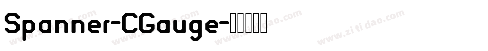 Spanner-CGauge字体转换