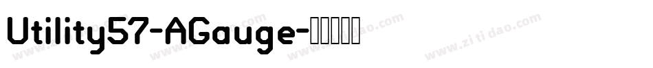Utility57-AGauge字体转换