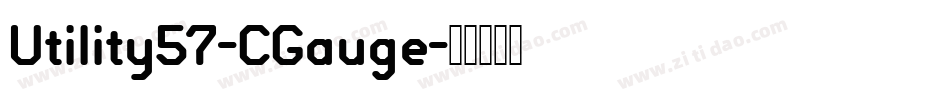 Utility57-CGauge字体转换