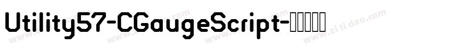 Utility57-CGaugeScript字体转换