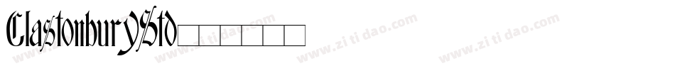 GlastonburyStd字体转换